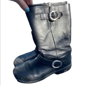 Alegria Kris Black butter soft leather boots. Size 39/8.5